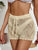 Drawstring Cutout Swim Shorts