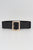 Rectangle Buckle Elastic Wide Belt