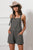 BiBi Tie Strap Washed Stripe Denim Overalls