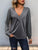 V-Neck Long Sleeve Top