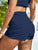 Ruched Mid-Rise Waist Swim Shorts