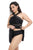 Plus Size Handkerchief-Hem Swim Dress and Bottoms Set