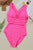 Crisscross Wide Strap One-Piece Swimwear