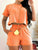 Full Size Round Neck Short Sleeve Top and Shorts Set