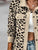 Full Size Leopard Buttoned Jacket