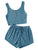 Scoop Neck Top and Shorts Lounge Set