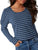 Striped Round Neck Long Sleeve T-Shirt