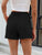 Roll Trim Half Elastic Waist Shorts