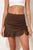 Ruched Elastic Waist Swim Skirt