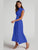 Cutout Mock Neck Sleeveless Ruched Dress