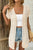 Openwork Open Front Short Sleeve Cardigan