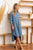 Sew In Love High-Low Button Up Roll-Tab Sleeve Denim Dress