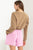 HYFVE Round Neck Long Sleeve Cropped Sweatshirt