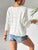 V-Neck Three-Quarter Sleeve Knit Top