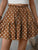 Frill Tied Printed Mini Skirt