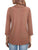 Half Zip Collared Neck Three-Quarter Sleeve T-Shirt