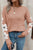 Flower Round Neck Long Sleeve Sweater