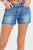 RISEN Low Rise Slit Denim Shorts