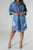 Distressed Raw Hem Button Up Denim Dress