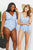 Marina West Swim Full Size Float On Ruffle Faux Wrap One-Piece in Blossom Blue