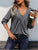 V-Neck Long Sleeve Top