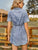 Button Up Short Sleeve Mini Denim Dress