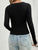 Lace Detail Scoop Neck Long Sleeve T-Shirt