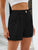 Roll Trim Half Elastic Waist Shorts