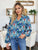 Double Take Full Size Printed Balloon Sleeve Blouse