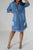 Distressed Raw Hem Button Up Denim Dress