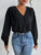 Surplice Ruched Long Sleeve Bodysuit