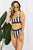 Striped Tank High Waist Bikini