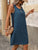 Pocketed Decorative Button Sleeveless Dress