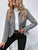 Ruffle Hem Collared Blazer