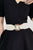 Multicolored Leaf Buckle Elastic Belt