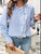 Lace Detail Ruffled Round Neck Long Sleeve Shirt