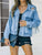 Distressed Fringe Denim Jacket