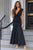 Ruched Plunge Sleeveless Maxi Dress