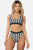 Striped Tank High Waist Bikini