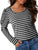 Striped Round Neck Long Sleeve T-Shirt