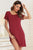 Round Neck Short Sleeve Lounge Dress