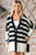 First Love Textured Striped Button Down Cardigan