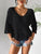 V-Neck Three-Quarter Sleeve Knit Top