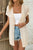 Openwork Open Front Short Sleeve Cardigan