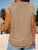 Full Size Half Zip Cap Sleeve T-Shirt