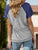 Contrast Notched Short Sleeve T-Shirt