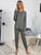 Round Neck Top and Drawstring Pants Lounge Set