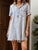 Pocketed Collared Neck Short Sleeve Denim Dress