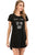 Graphic Round Neck Short Sleeve Lounge Dress