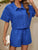 Button Up Half Sleeve Top and Shorts Set